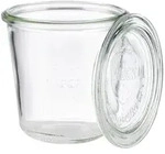 APS Weck-Glas/Einmachglas mit Deckel, 6er Set &Oslash; 9 cm, H: 9 cm
