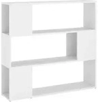 vidaXL B&uuml;cherregal Raumteiler Wei&szlig; 100x24x94 cm