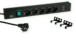 BACHMANN CONNECT LINE 5xSchutzkontakt, Schalter USB A&C 22W, schwarz