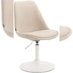 CLP Esszimmerstuhl Maverick Stoff creme/wei&szlig;