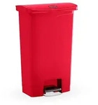 Rubbermaid Tretabfalleimer Slim Jim 1883566 Kunststoff 50l rot