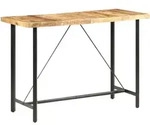vidaXL Bartisch 150x70x107 cm Raues Mangoholz