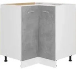 vidaXL Eckunterschrank Betongrau 75,5x75,5x81,5 cm Holzwerkstoff