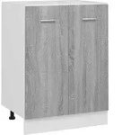 vidaXL Unterschrank Lyon Grau Sonoma 60x46x81,5 cm Holzwerkstoff