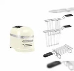 KitchenAid Set 2, 2-Scheiben Toaster Artisan 5KMT2204 Cr&egrave;me