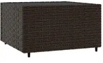 vidaXL Garten-Couchtisch Quadratisch Braun 50x50x30 cm Poly Rattan