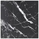 vidaXL Tischplatte Schwarz 30x30 cm 6 mm Hartglas in Marmoroptik