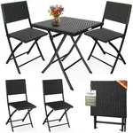 CASARIA&reg; Polyrattan Balkonm&ouml;bel 3tlg.