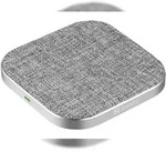 SANDBERG Wireless Charger Pad 15W - Indoor - USB - Kabelloses Aufladen - Grau