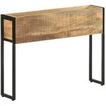 vidaXL Pflanzk&uuml;bel 90x20x68 cm Raues Mangoholz