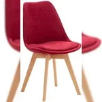 CLP Esszimmerstuhl Linares rot/Samt