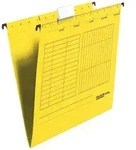 Falken 11287786 H&auml;ngemappe UniReg, 230g/m2-Kraftkarton, seitlich offen - Gelb