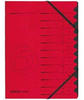 Herlitz Ordnungsmappe 10843324 DIN A4 12 Fächer Karton rot