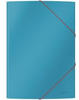 LEITZ Eckspannermappe Cosy, Karton mit PP-Folie laminiert, blau, A4, für ca....