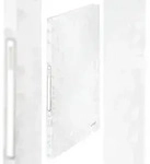 LEITZ 4632-00-01 LEITZ Sichtbuch WOW, A4, PP, mit 40 H&uuml;llen, wei&szlig;-metallic