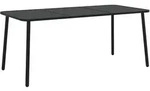 vidaXL Gartentisch Anthrazit 165x80x71 cm Stahl