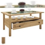 VCM LingisL Couchtisch 1 Schublade 1 Ablage Eiche dekor.