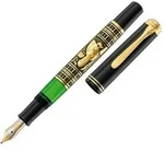 Pelikan Toledo 700, Schwarz, Gold, Gr&uuml;n, Integriertes Bef&uuml;llsystem, Harz,
