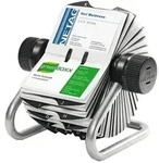 Durable 248123 Visifix Rollkartei, f&uuml;r 400 Visitenkarten, Register A-Z, silber