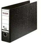 Falken 11285947 Ordner A4 quer Hartpappe, R&uuml;cken 80mm - Schwarz