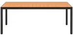 vidaXL Gartentisch Braun 185x90x74 cm Aluminium und WPC