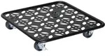 WAGNER Pflanzenroller BLACK EDITION 30 x 30 x 5,5 cm, innen & au&szlig;en, Stahl,...