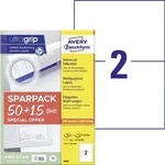 Avery Zweckform 6604 Universal-Etiketten, A4 mit ultragrip, 210 x 148 mm, 65