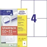 Avery Zweckform 6601 Universal-Etiketten, A4 mit ultragrip, 105 x 148 mm, 65