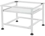 ML-Design Waschmaschinen-Untergestell Wei&szlig; 62,5x53,5x45 cm | Ablage, Stahl, 150 kg,