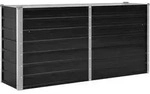 vidaXL Garten-Hochbeet Anthrazit 160 x 40 x 77 cm Verzinkter Stahl
