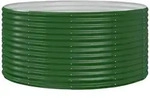 vidaXL Garten-Hochbeet Gr&uuml;n 140 x 140 x 68 cm Verzinkter Stahl