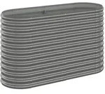 vidaXL Hochbeet Verzinkter Stahl 114x40x68 cm Grau