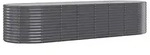vidaXL Hochbeet Verzinkter Stahl 322x100x68 cm Anthrazit