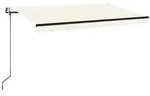 vidaXL Markise Automatisch Einziehbar 400x350 cm Creme