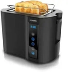 Arendo Toaster Kurzschlitz, Br&ouml;tchenaufsatz, W&auml;rmeisoliertes Geh&auml;use,...