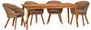 acamp Tischgruppe 4x Atacama Armsessel und 1x Atacama Tisch Holz