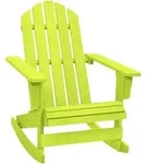vidaXL Adirondack-Schaukelstuhl Massivholz Tanne Gr&uuml;n