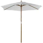 Outsunny - Sonnenschirm - 250Lx250Wx230Hcm - Wei&szlig;