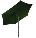 Lex XXL Alu Sonnenschirm &Oslash; 3 m Kurbelschirm Garten Balkon Terrasse knickbar gr&uuml;n :