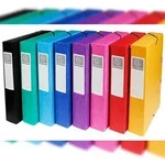 Exacompta 50600E 8x Archivbox aus Colorspan-Karton 600g, R&uuml;ckenbreite 60mm mit