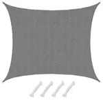 UV Sonnensegel Wasserdurchl&auml;ssig 6x5 - Rechteckig - Sonnenschutz Garten Terrasse