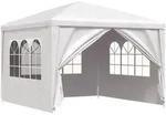 vidaXL Partyzelt 3x3 m Wei&szlig;