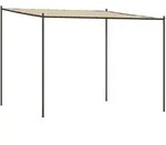vidaXL Pavillon Beige 3x3 m 180 g/m2 Stoff und Stahl