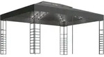 vidaXL Pavillon mit LED-Lichterkette 3x4 m Anthrazit