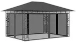 vidaXL Pavillon mit Moskitonetz 4x3x2,73 m Anthrazit 180 g/m2