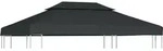 vidaXL Pavillon-Dachplane mit Kaminabzug 310 g/m2 4x3 m Anthrazit