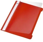 Leitz 4197-00-25 4197 Schnellhefter - A5, langes Beschriftungsfeld, PP-Folie, rot