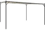 vidaXL Pavillon Beige 4x4 m 180 g/m2 Stoff und Stahl