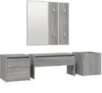 vidaXL Garderoben-Set Grau Sonoma Holzwerkstoff