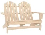 vidaXL Adirondack-Gartenbank 2-Sitzer Massivholz Tanne
